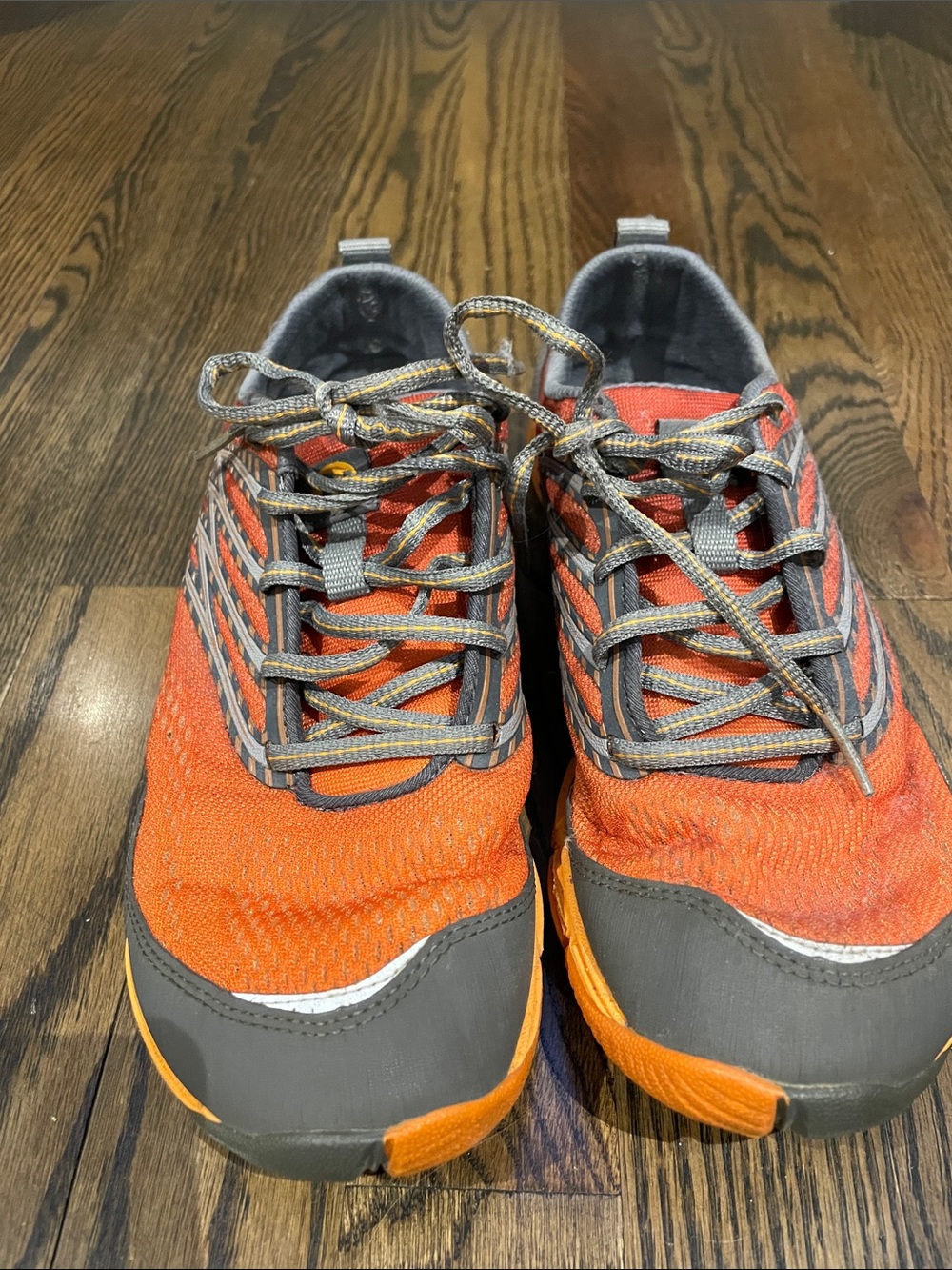 Merrell Orange and Gray Women's Trail Sneakers
